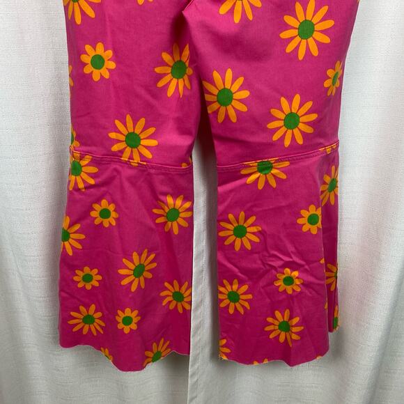 Free People Pink Floral Youthquake Wide Leg Crop Pants Sz.30 NWT - Picture 14 of 16